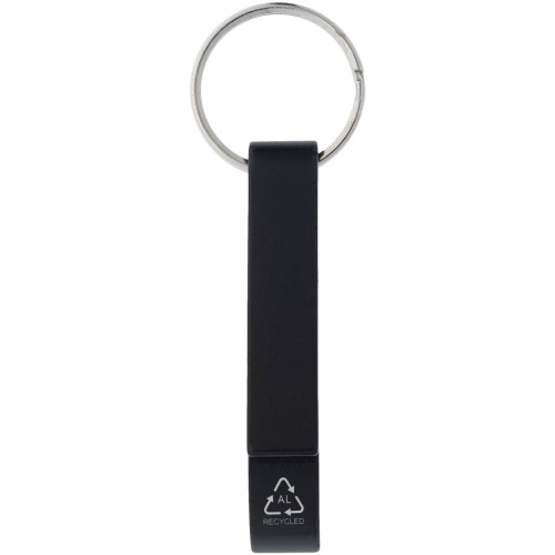 Abridor para botellas y latas de aluminio reciclado RCS y con llavero "Tao" 