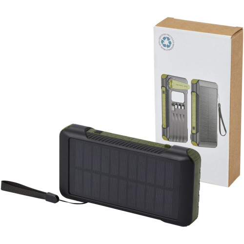 Batería externa de dinamo solar en plástico reciclado de 10 000 mAh con certificación RCS  "Soldy" 