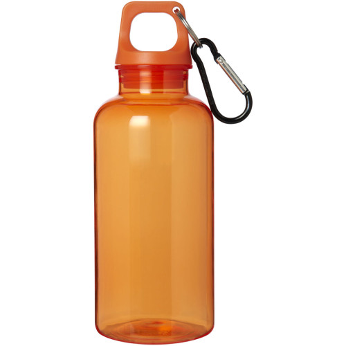 Bidón de 400 ml de plástico reciclado con mosquetón y certificación RCS "Oregon"