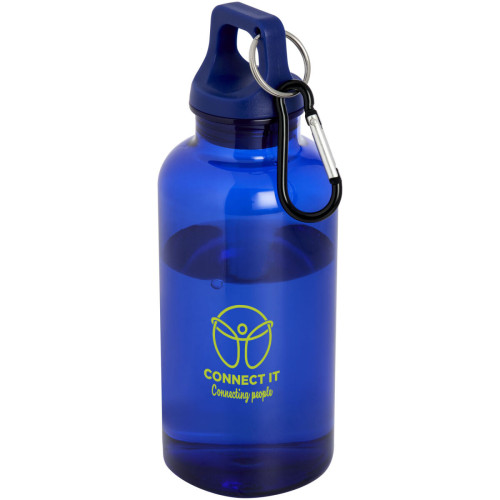 Bidón de 400 ml de plástico reciclado con mosquetón y certificación RCS "Oregon"