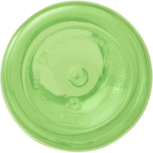 Bidón de 400 ml de plástico reciclado con mosquetón y certificación RCS "Oregon"