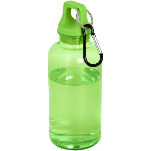 Bidón de 400 ml de plástico reciclado con mosquetón y certificación RCS "Oregon"