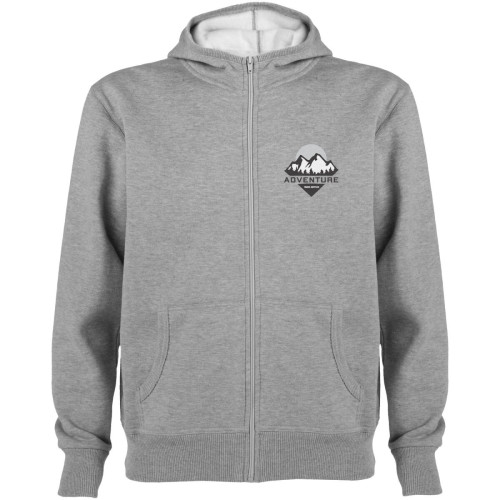 Sudadera con capucha y cremallera completa unisex "Montblanc"