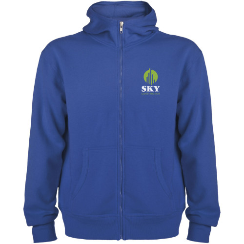 Sudadera con capucha y cremallera completa unisex "Montblanc"