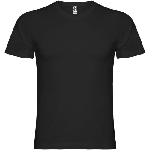 Camiseta de cuello de pico de manga corta para hombre "Samoyedo"