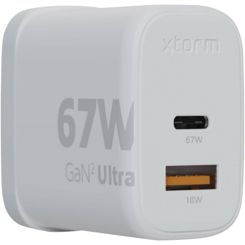 Cargador de pared de 67 W con enchufe del Reino Unido "Xtorm XEC067G GaN² Ultra"