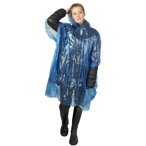 Poncho impermeable desechable con funda "Ziva"