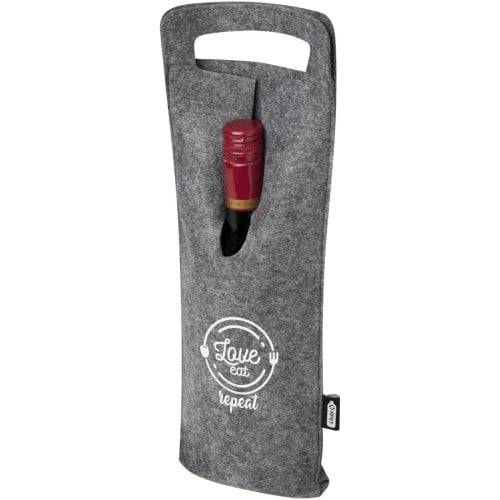 Bolsa de vino de fieltro reciclado GRS de 75 cl "Felta"