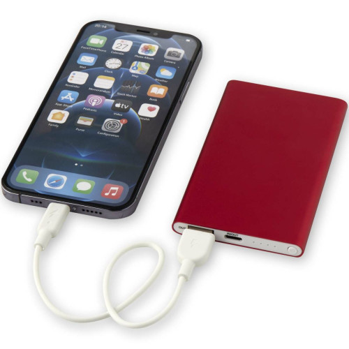 Batería externa tipo C de aluminio reciclado de 4000 mAh "Pep" 