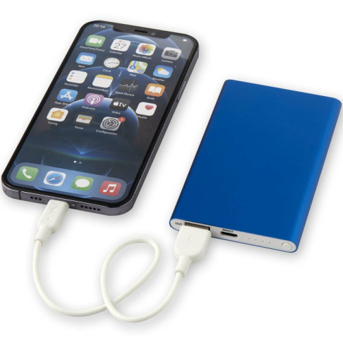 Batería externa tipo C de aluminio reciclado de 4000 mAh "Pep" 