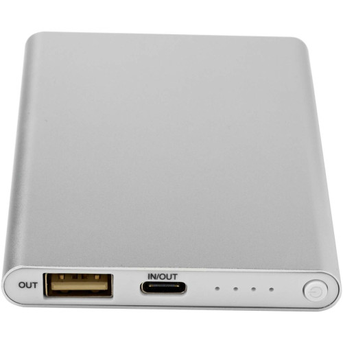 Batería externa tipo C de aluminio reciclado de 4000 mAh "Pep" 