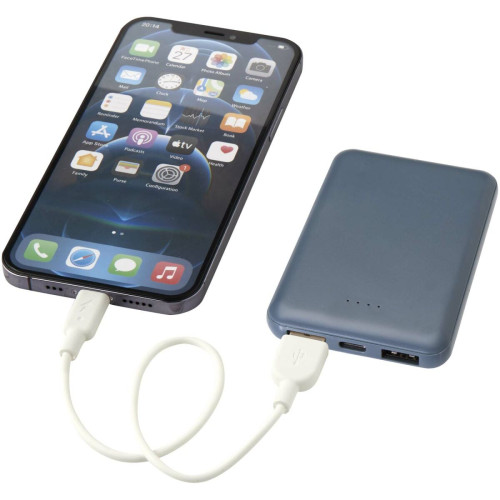 Batería externa tipo C de plástico reciclado de 5000 mAh "Asama"