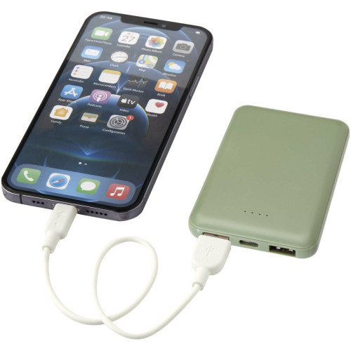 Batería externa tipo C de plástico reciclado de 5000 mAh "Asama"