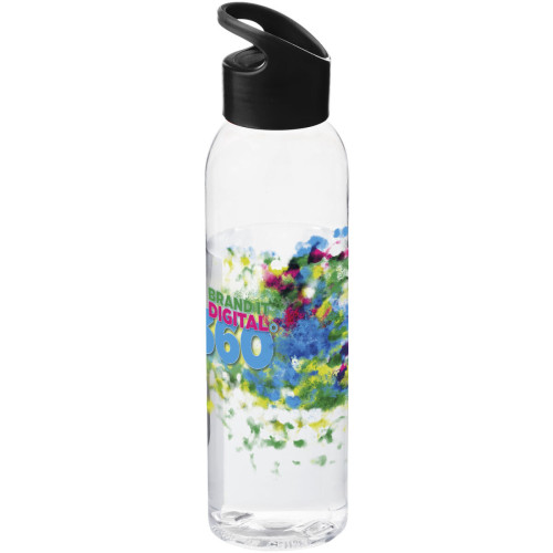 Botella de Tritan™ transparente con tapa de colores de 650 ml "Sky"