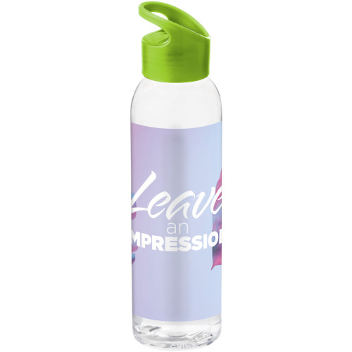 Botella de Tritan™ transparente con tapa de colores de 650 ml "Sky"