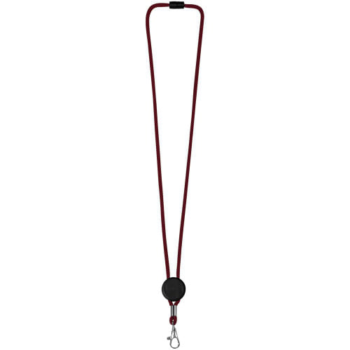 Lanyard bicolor con disco ajustable "Hagen"