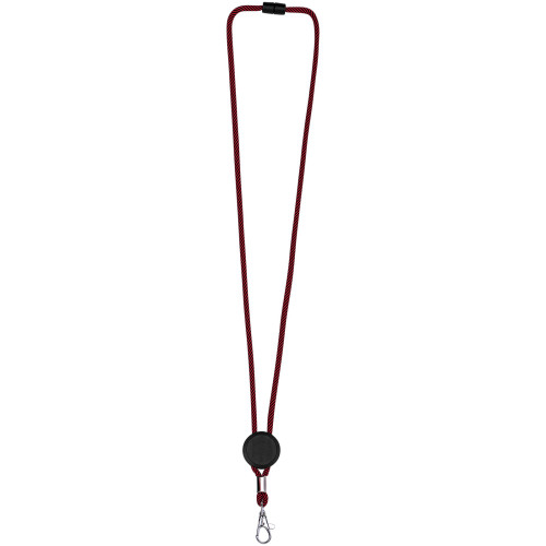 Lanyard bicolor con disco ajustable "Hagen"