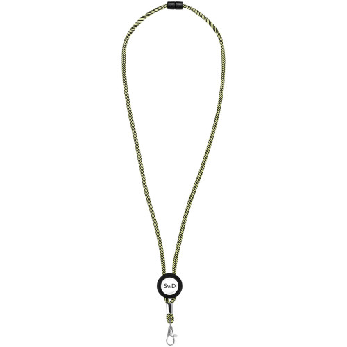 Lanyard bicolor con disco ajustable "Hagen"