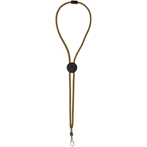 Lanyard bicolor con disco ajustable "Hagen"